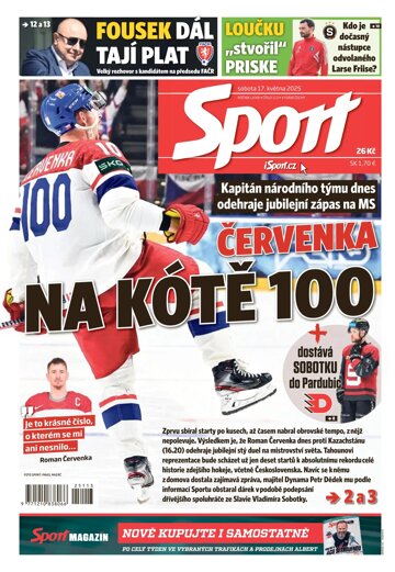Obálka e-magazínu Sport 17.5.2025
