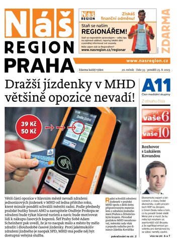 Obálka e-magazínu Náš Region - Praha 35/2025
