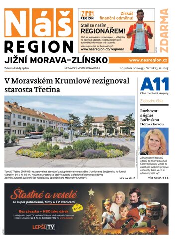 Obálka e-magazínu Náš Region - Jižní Morava/Zlínsko 45/2025