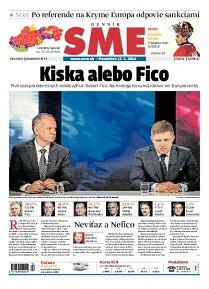 Obálka e-magazínu SME 17.3.2014