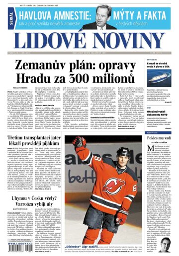 Obálka e-magazínu Lidové noviny 5.1.2015