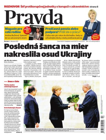 Obálka e-magazínu Pravda 12. 2. 2015