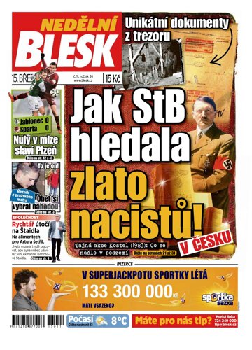 Obálka e-magazínu Nedělní Blesk 15.3.2015