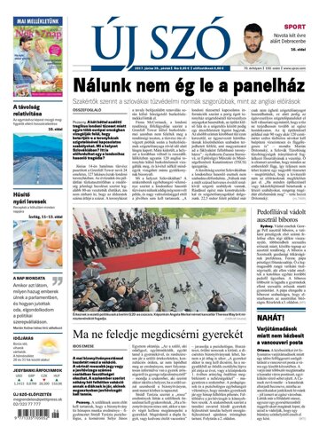 Obálka e-magazínu Új Szó 30.6.2017