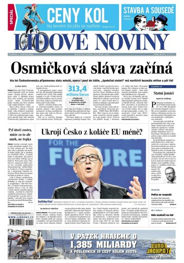 Obálka e-magazínu Lidové noviny 3.5.2018