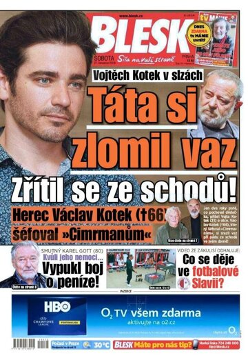 Obálka e-magazínu Blesk 27.7.2019