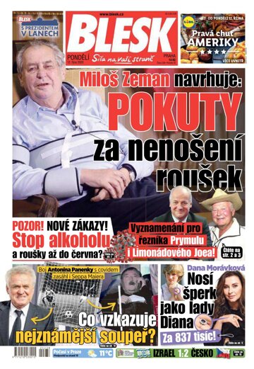 Obálka e-magazínu Blesk 12.10.2020