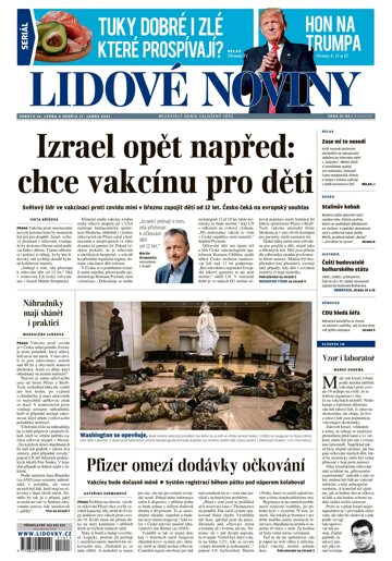 Obálka e-magazínu Lidové noviny 16.1.2021