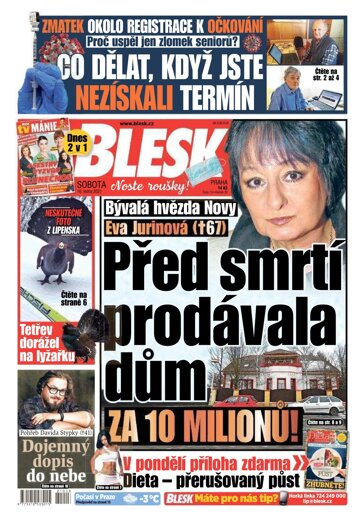 Obálka e-magazínu Blesk 16.1.2021