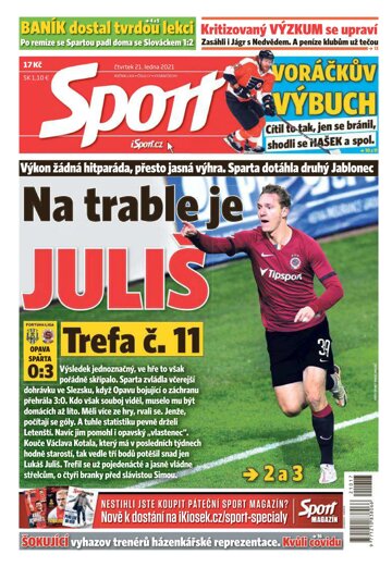 Obálka e-magazínu Sport 21.1.2021