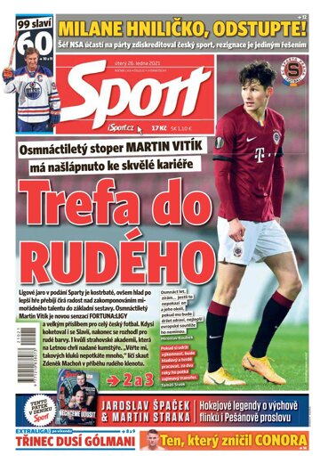 Obálka e-magazínu Sport 26.1.2021