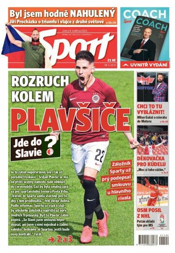 Obálka e-magazínu Sport 4.5.2021