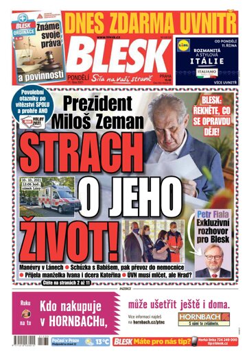 Obálka e-magazínu Blesk 11.10.2021