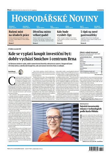 Obálka e-magazínu Hospodářské noviny 156 - 15.8.2023