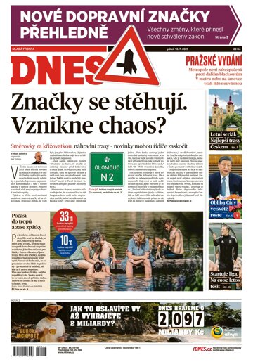 Obálka e-magazínu MF Dnes 18.7.2025