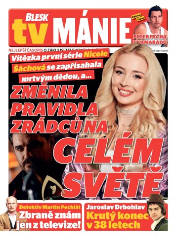 Obálka e-magazínu Blesk Tv manie 13.9.2025