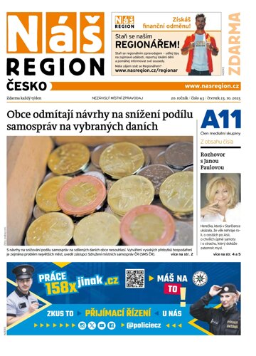 Obálka e-magazínu Náš Region - Česko 43/2025
