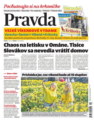Obálka e-magazínu Pravda 6. 3. 2026