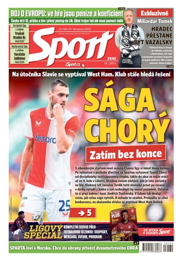 Obálka e-magazínu Sport 23.7.2026
