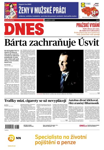 Obálka e-magazínu MF Dnes 23.3.2015