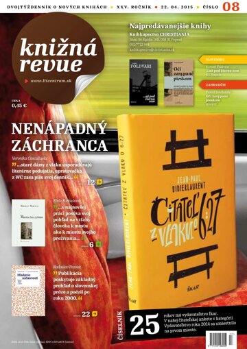 Obálka e-magazínu Knižná revue 8/2015