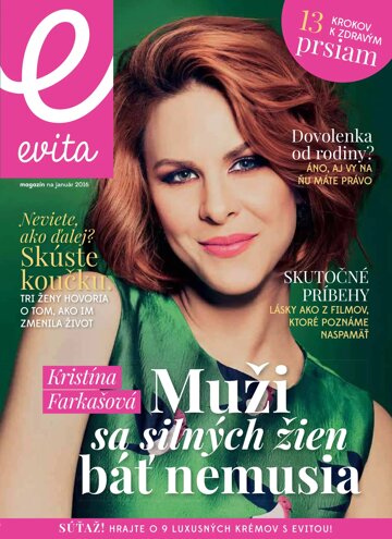 Obálka e-magazínu EVITA magazín 1/2016