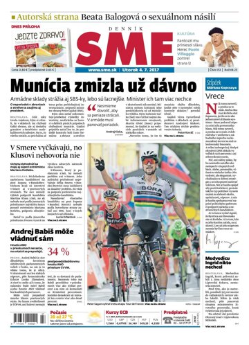 Obálka e-magazínu SME 4.7.2017