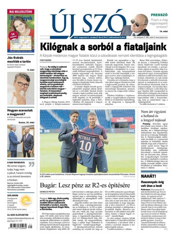 Obálka e-magazínu Új Szó 5.8.2017