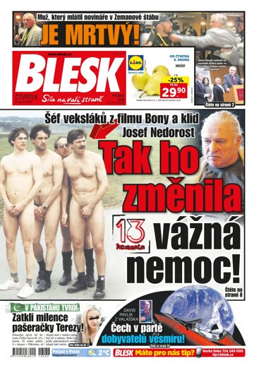 Obálka e-magazínu Blesk 8.2.2018