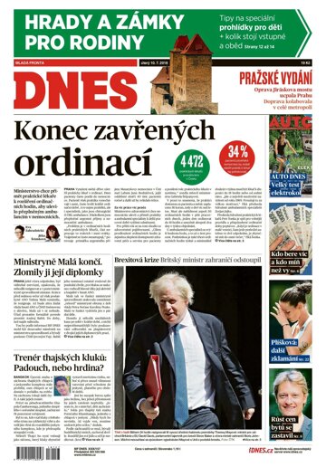 Obálka e-magazínu MF Dnes 10.7.2018