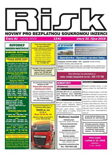 Obálka e-magazínu Risk 81/2018