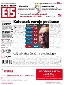 Obálka e-magazínu E15 6.11.2012