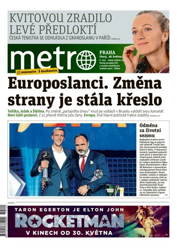 Obálka e-magazínu deník METRO 28.5.2019