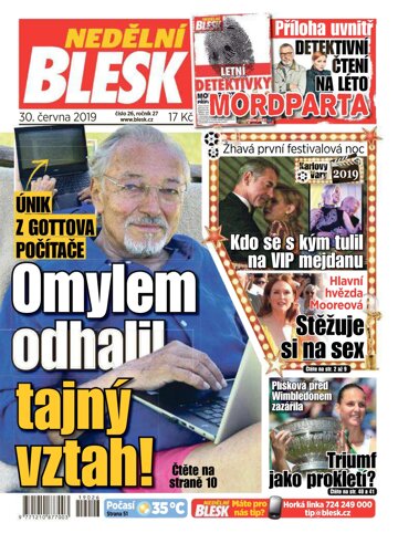 Obálka e-magazínu Nedělní Blesk 30.6.2019