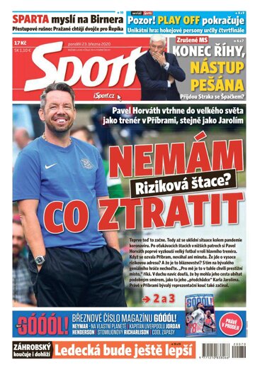 Obálka e-magazínu Sport 23.3.2020