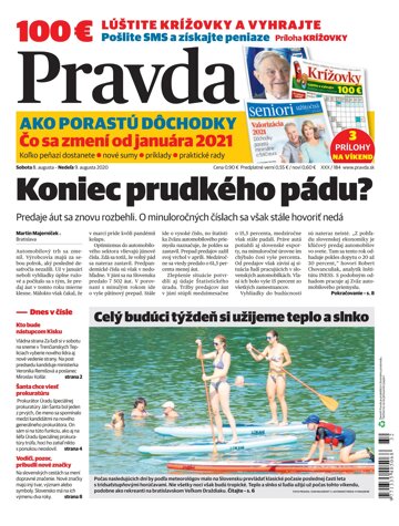 Obálka e-magazínu Pravda 8. 8. 2020