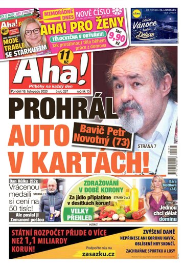 Obálka e-magazínu AHA! 16.11.2020