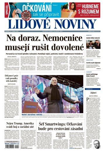 Obálka e-magazínu Lidové noviny 11.1.2021