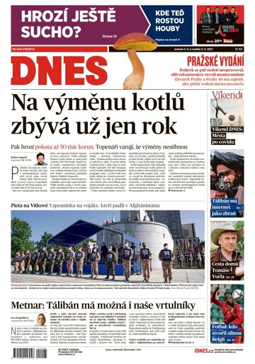 Obálka e-magazínu MF Dnes 4.9.2021