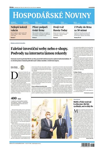 Obálka e-magazínu Hospodářské noviny 231 - 1.12.2021