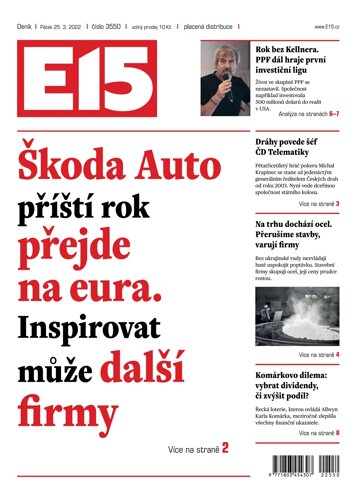 Obálka e-magazínu E15 25.3.2022