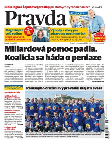 Obálka e-magazínu Pravda 12. 05. 2022