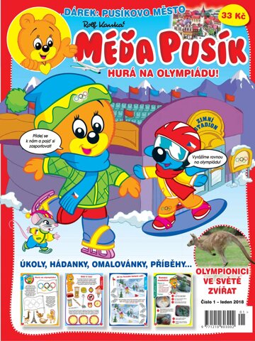 Obálka e-magazínu Méďa Pusík 1/2018