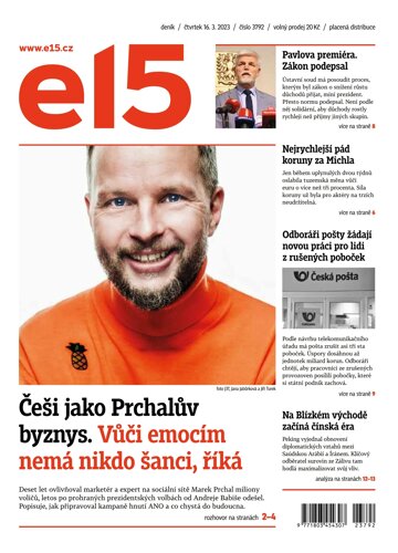 Obálka e-magazínu E15 16.3.2023