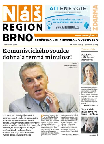 Obálka e-magazínu Náš Region - Brno 33/2023