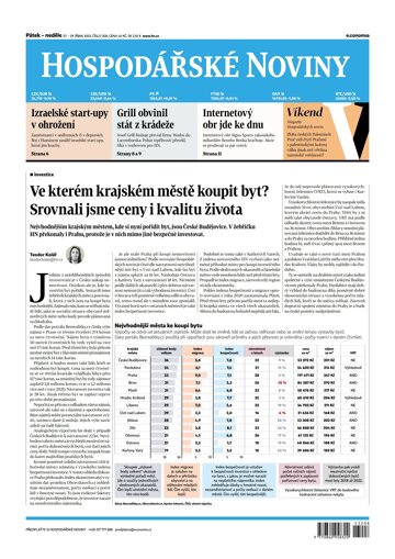 Obálka e-magazínu Hospodářské noviny 208 - 27.10.2023