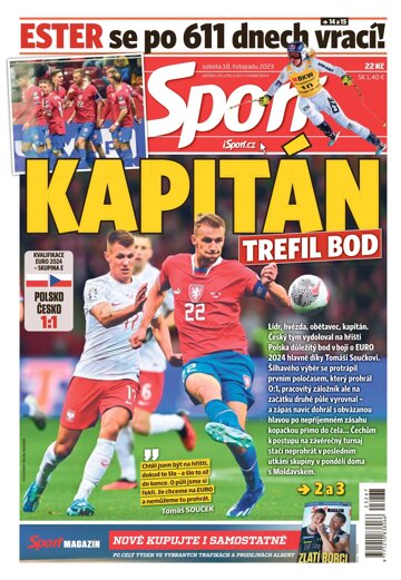 Obálka e-magazínu Sport 18.11.2023