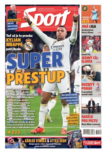 Obálka e-magazínu Sport 5.6.2024