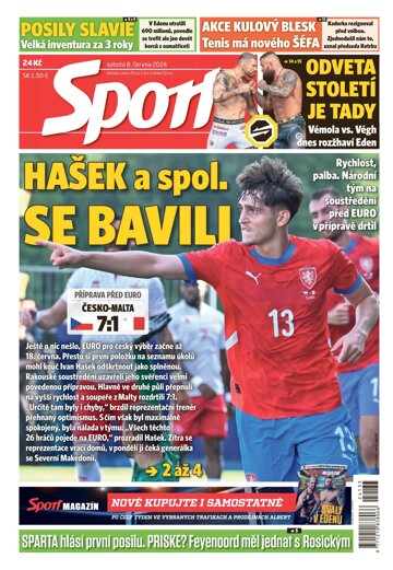 Obálka e-magazínu Sport 8.6.2024