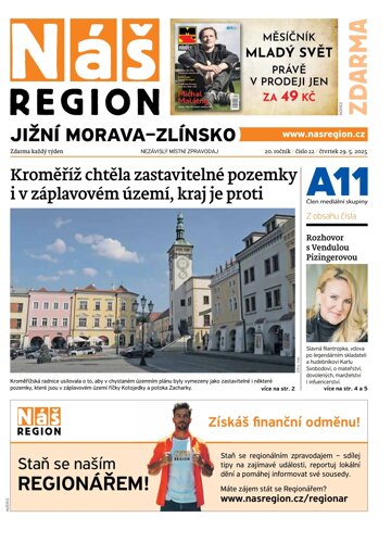 Obálka e-magazínu Náš Region - Jižní Morava/Zlínsko 22/2025
